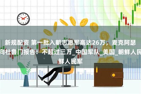 新规配资 第一批入朝志愿军高达26万，麦克阿瑟却向杜鲁门报告：不超过三万_中国军队_美国_朝鲜人民军